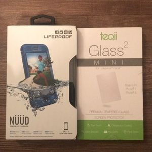NEW Lifeproof NUUD iPhone 7 & tequill Glass2 mini